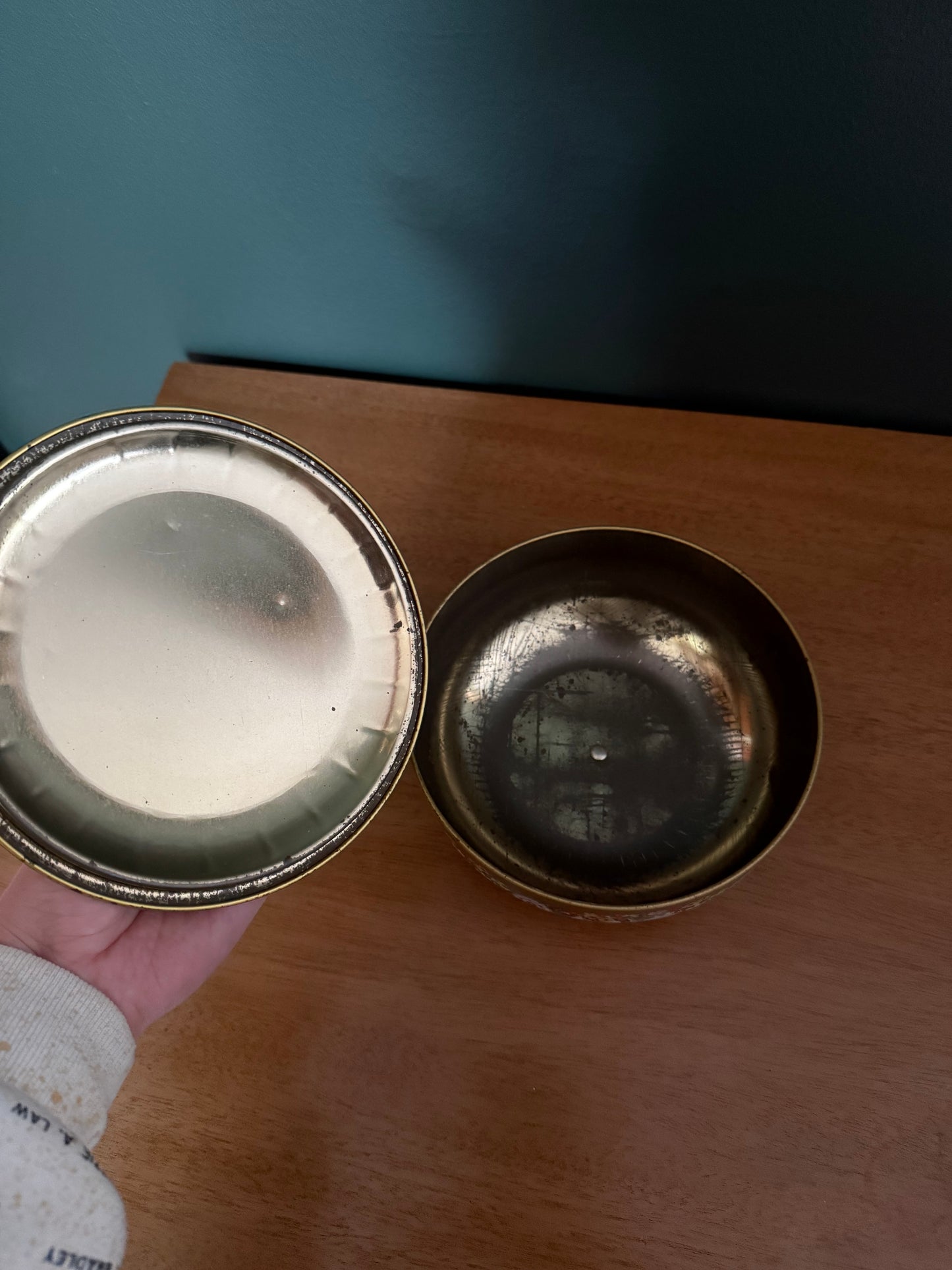 Colorful Tin With Lid | Thrift Picks
