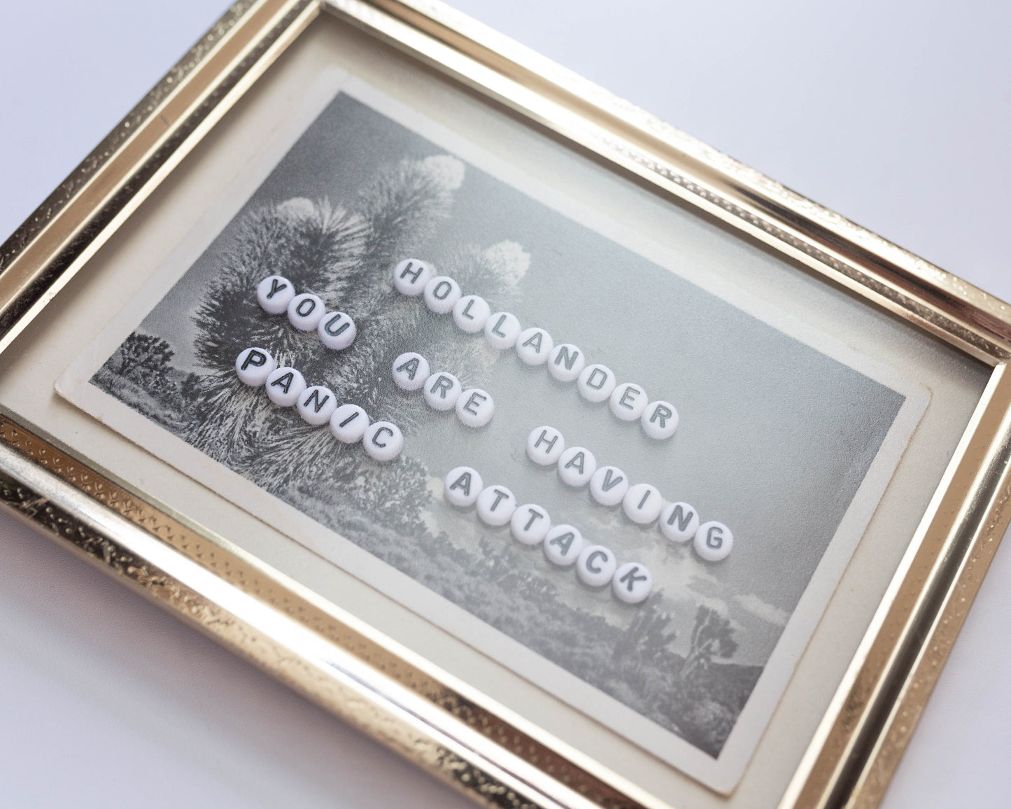 Hollander, You Are Having Panic Attack | Bead Art