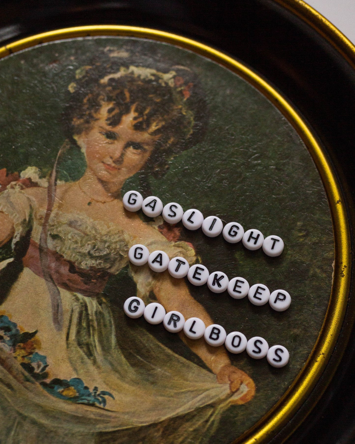 Gaslight, Gatekeep, Girlboss | Bead Art