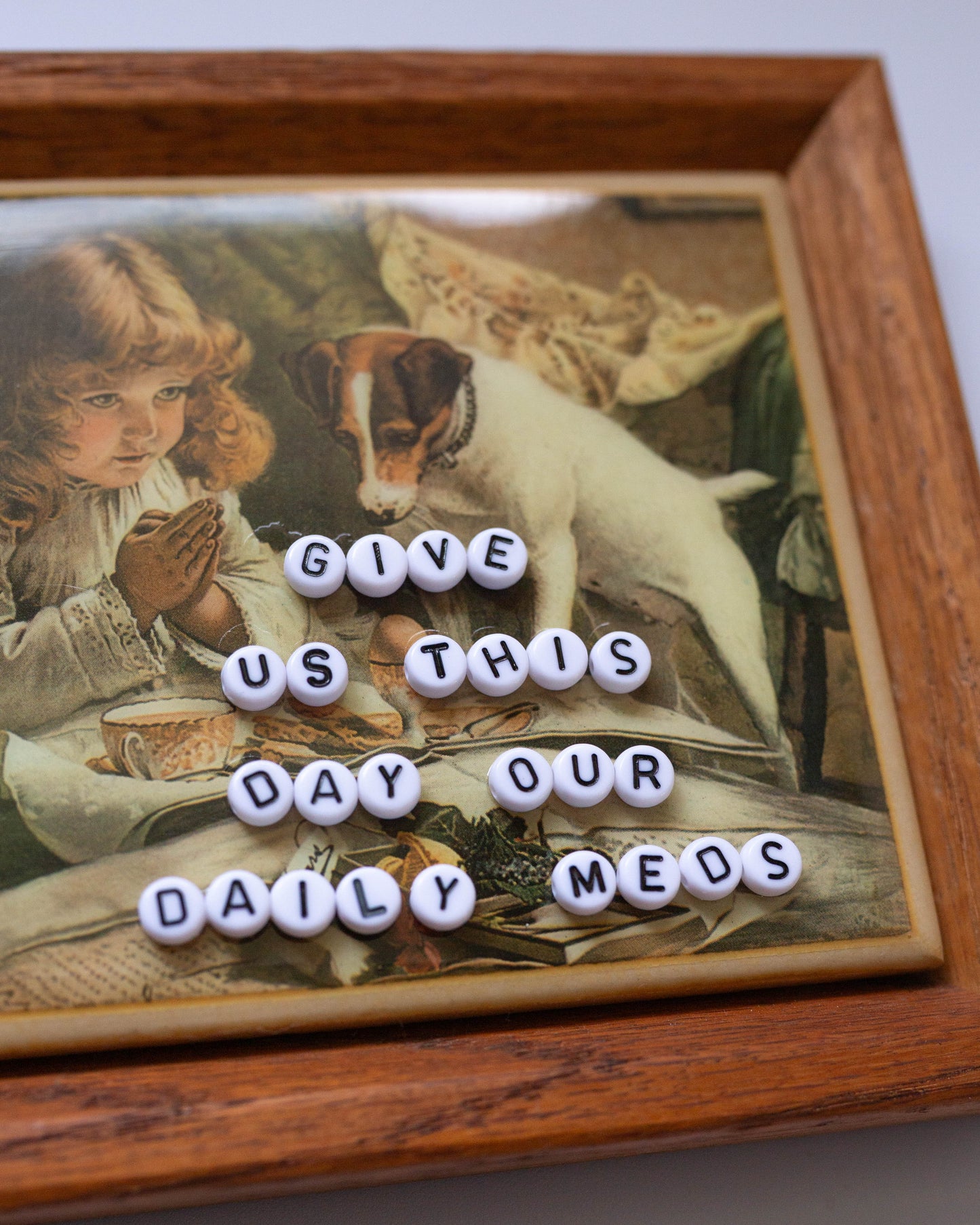 Give Us This Day, Our Daily Meds | Bead Art
