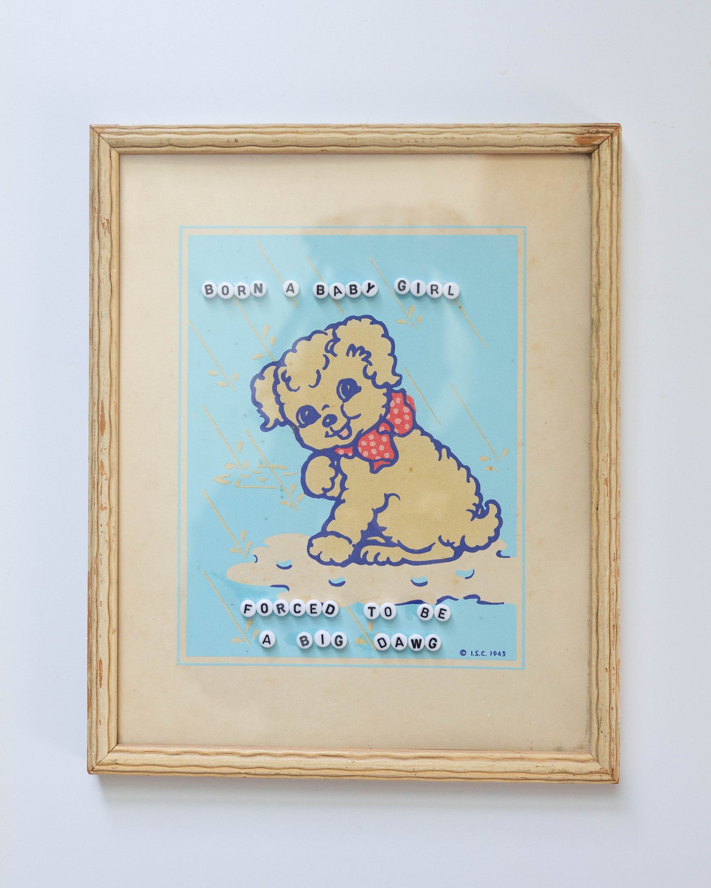 Born a Baby Girl, Forced to be a Big Dawg | Bead Art