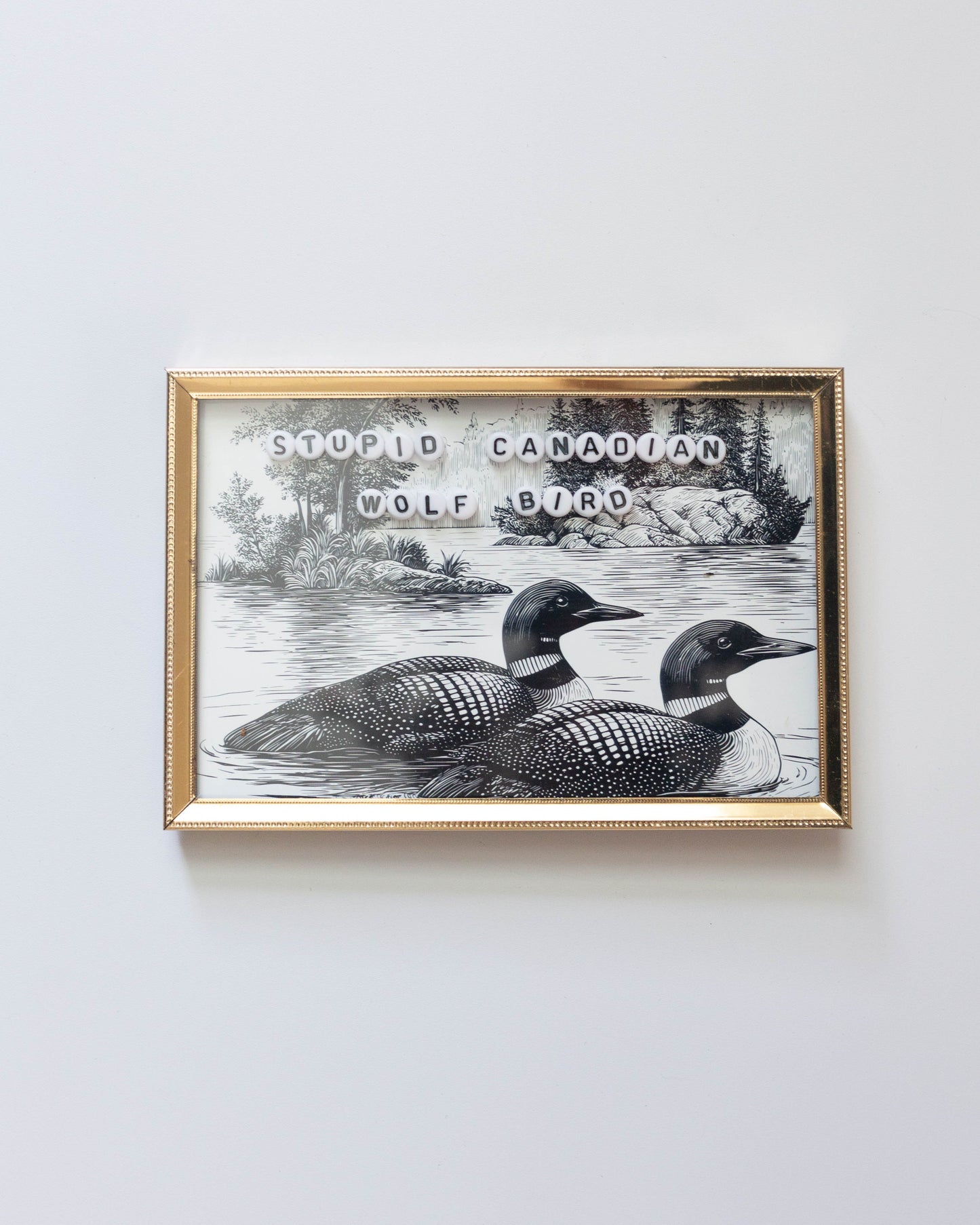 Stupid Canadian Wolf Bird | Bead Art