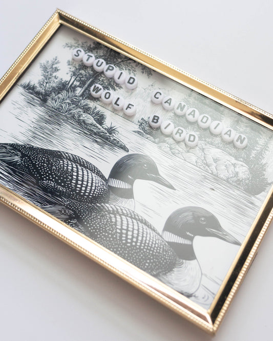 Stupid Canadian Wolf Bird | Bead Art