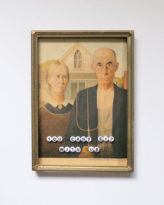 You Can't Sit With Us | Bead Art