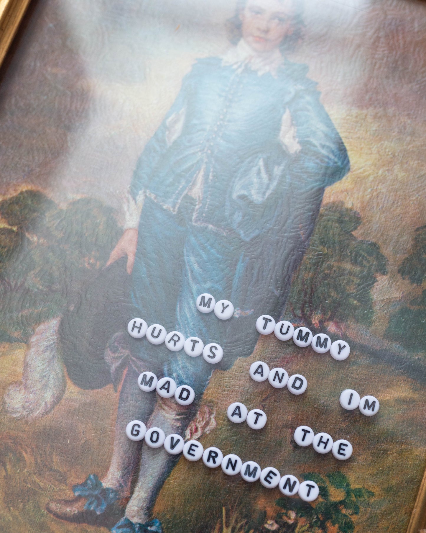 My Tummy Hurts & I'm Mad at the Government | Bead Art