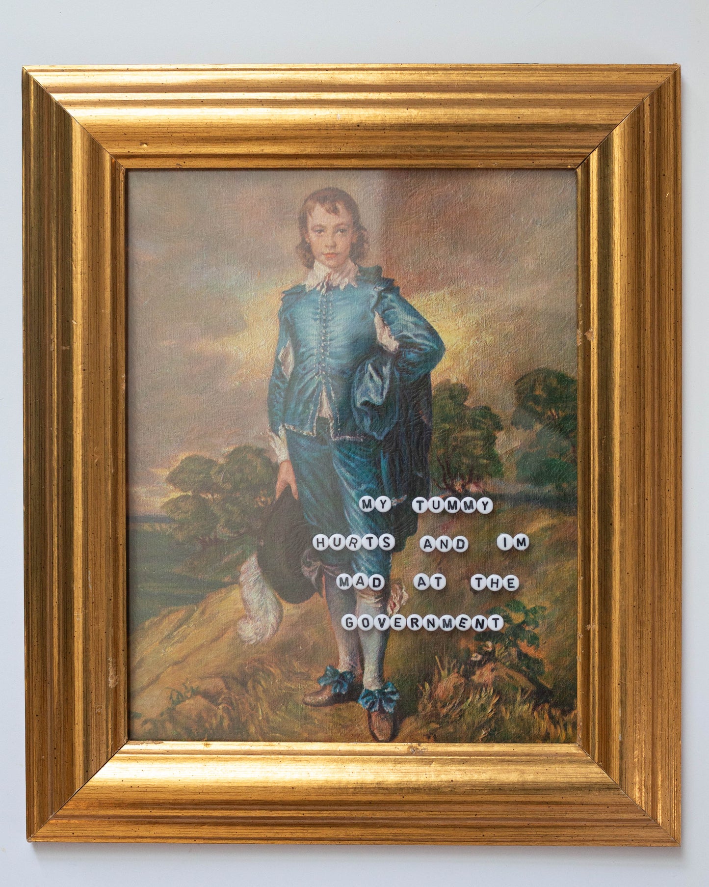 My Tummy Hurts & I'm Mad at the Government | Bead Art