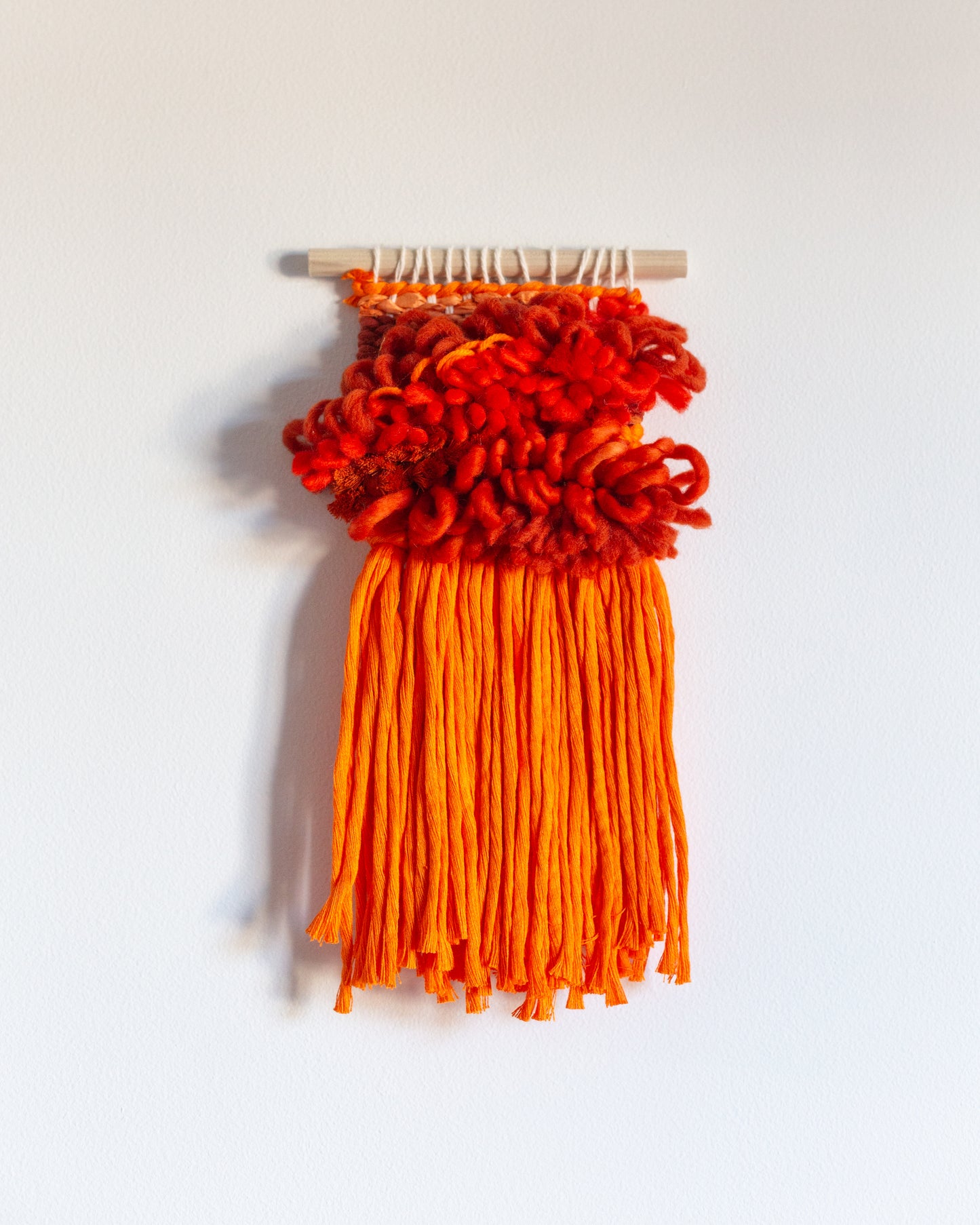 Monochrome Mini - Orange | Woven Wall Hanging