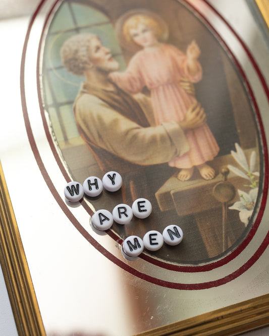 Why Are Men | Bead Art