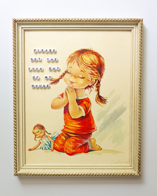 Please Get The Fuck Out Of My House | Bead Art