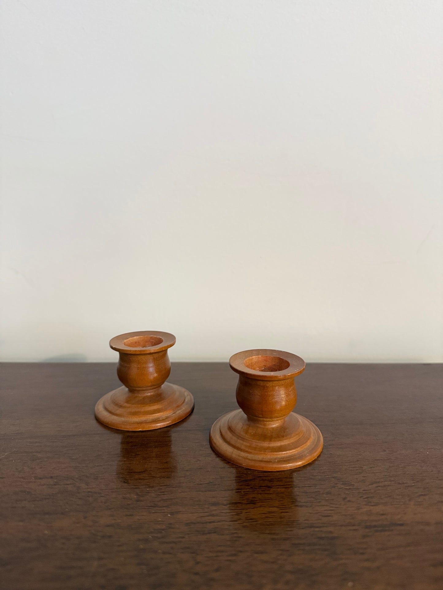 Wood Candlestick Holders (set of 2) | Thrift Picks