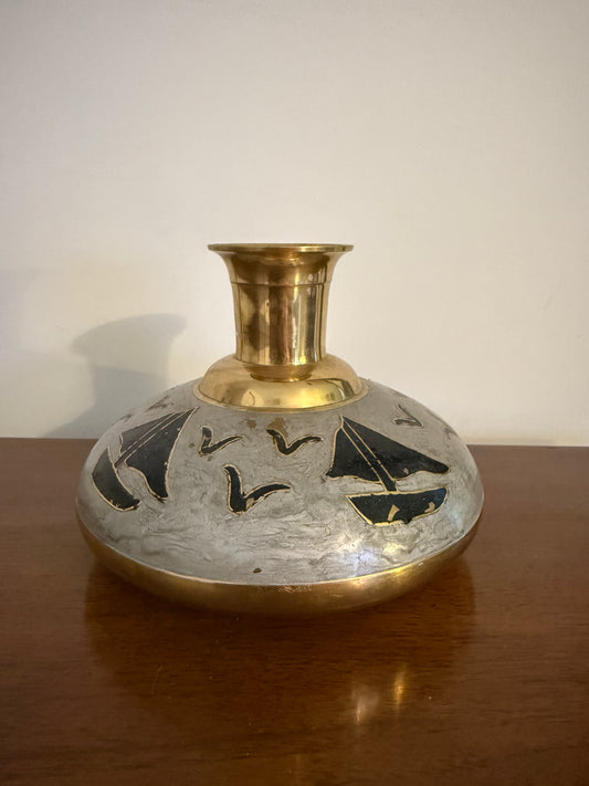 Brass Sailboat Vase | Thrift Picks