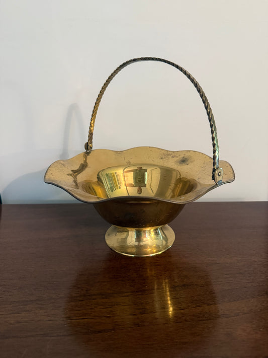 Brass Basket (Large)  | Thrift Picks