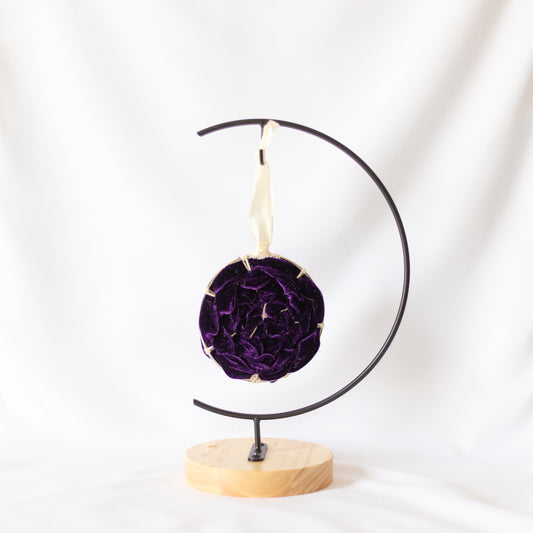 Velvet Woven Ornament - Royal Purple | Holiday Ornament
