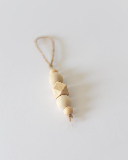 Wood Bead Ornament | Holiday Ornament